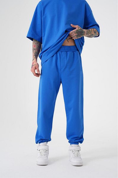 Machinist Ανδρικό φούτερ Basic Relaxed Jogger Light Blue