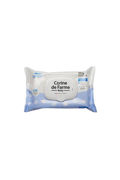 CORINE DE FARME CDF - Baby Water Essential Wipes 70's