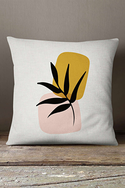 INSENSE HOME Somot Babyface Žuto Crno Moderni Boemski List Sa deznom Štampano...