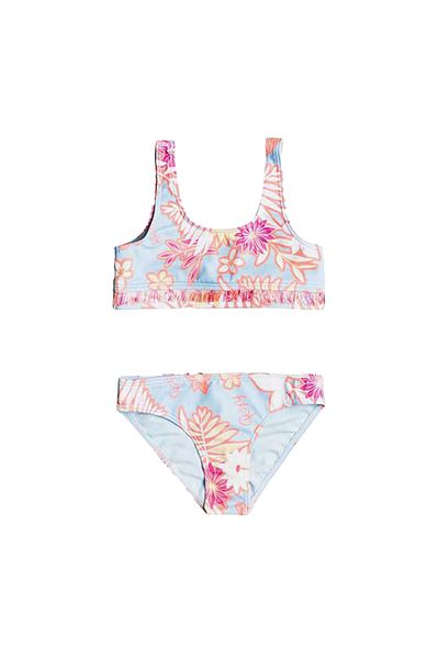 Roxy Blue Girl Bikini Funny Bra Set