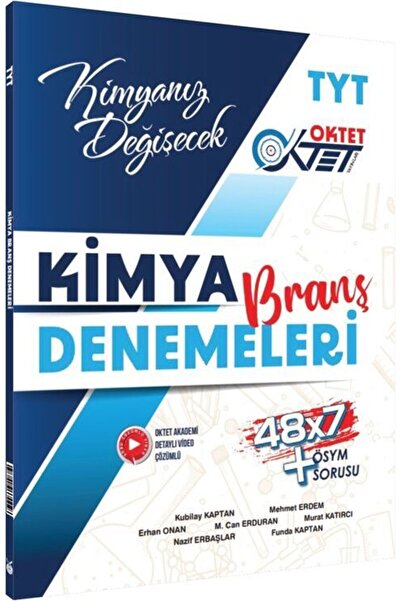 Ulti Yayınları Oktet Yayınları TYT Kimya 48 x 7 Branş Denemeleri