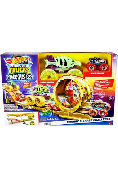 HOT WHEELS Monster Truck Power Smashers Charge And Chase Challenge