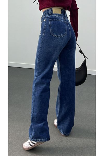 Narferita Miami Open Wash Super High Waist Wide Leg Jeans