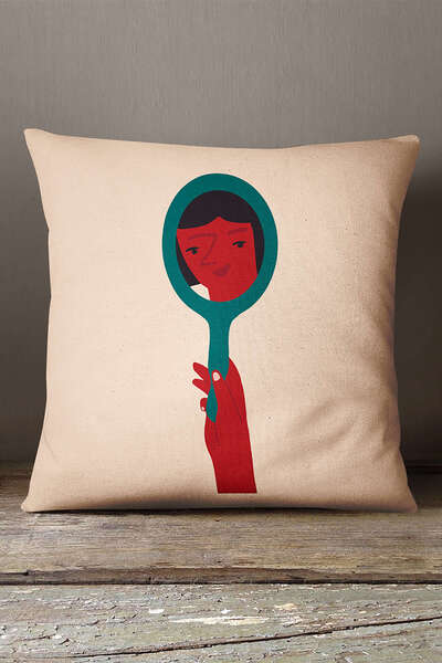 INSENSE HOME Somot Babyface Crveno Zeleno Moderno Figurisano Jastuk Jastučnic...