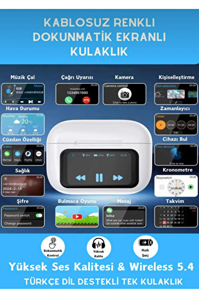 EMİN ENSAR HOME Dokunmatik Ekranlı Kablosuz Bluetooth Kulaklık Tüm Cihazlara ...