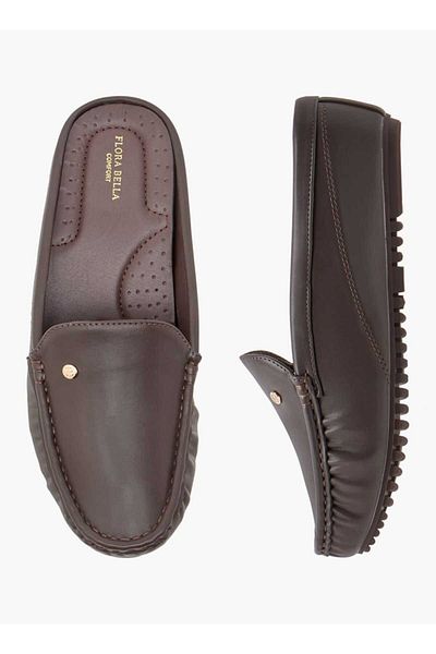 Flora Bella by Shoexpress Flora Bella Solid Slip-On Mules with Flatform Heel