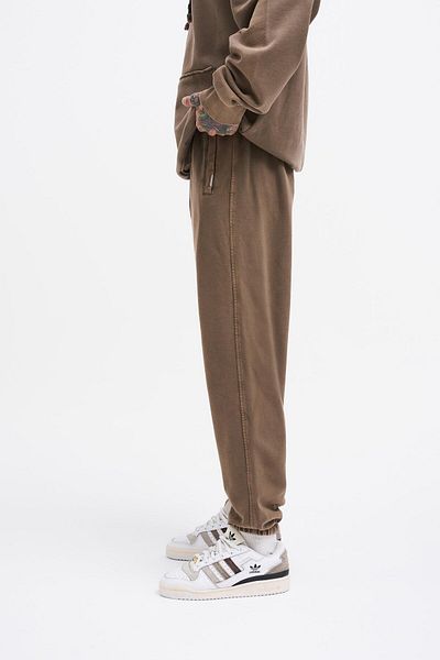 Machinist Ανδρικό φούτερ Basic Jogger Brown που πλένεται