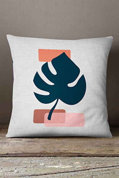 INSENSE HOME Кадифе Babyface Синій Помаранчевий Сучасний Стиль Листяний Принт...