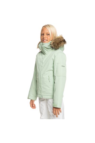 Roxy Girl's Snowboard Jacket Meade Girl Jk Green