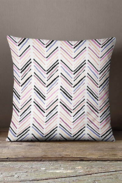 INSENSE HOME Somot Babyface Pink Crna Prugasto Jastuk Jastučnica - Cgh195