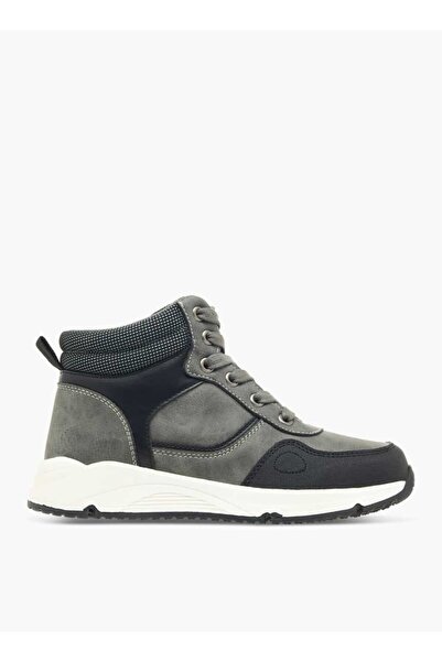 LBL by Shoexpress Panelled High Cut Boots with Zip Closure