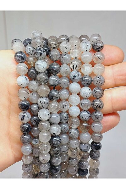 Yasamtohumu Рутил кварц (берил) камінь, нитка 8 мм (54334)