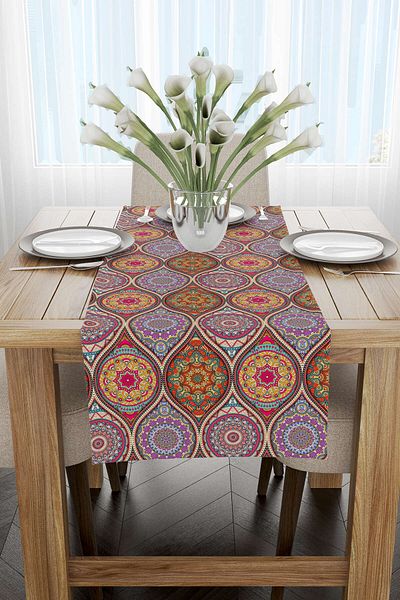 Cango Home Runner decorativ cu imprimare digitală Cgh504-rn