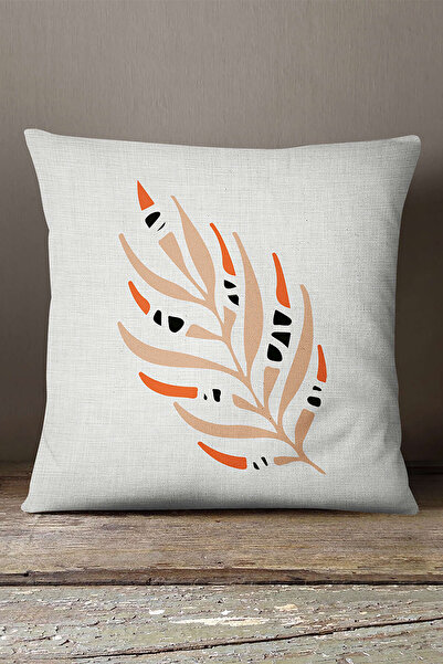 INSENSE HOME Кадифе Babyface Помаранчево-чорна декоративна сучасна подушка з ...