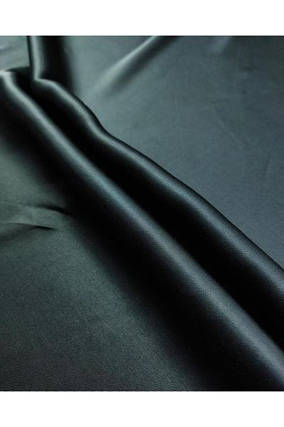 Kumaş Parça Σατέν βισκόζη σε μαύρο χρώμα (Πλάτος 135 cm x Μήκος 240 cm)
