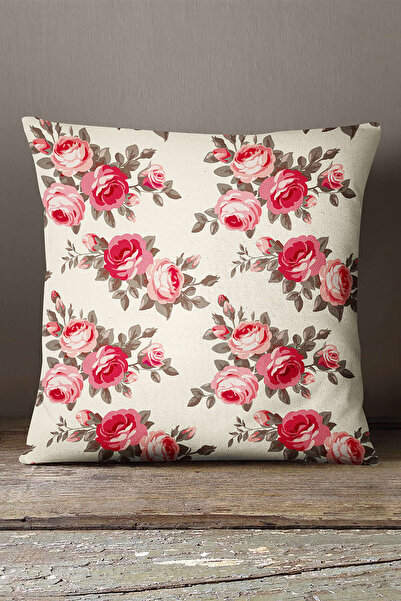 INSENSE HOME Somot Babyface roza bež cvetni Jastuk Jastučnica - Cgh201