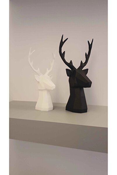 Goplast Premium 2'li Set Geyik Biblo, Geyik Figürlü Modern Dekoratif Hediyeli...