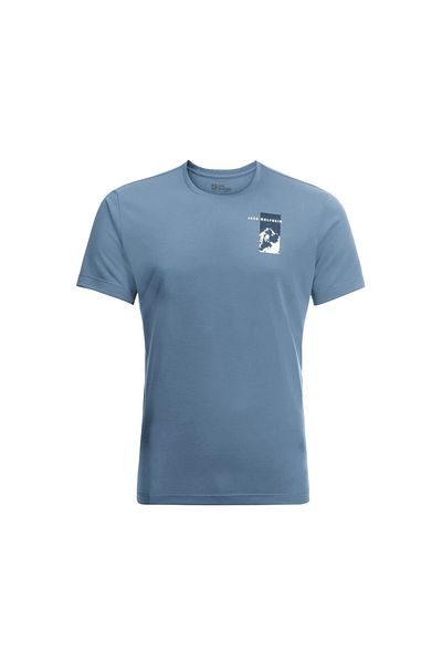 Jack Wolfskin Vonnan S/s Graphic T Bărbați Tricou albastru Tricou bărbați 1809941tr