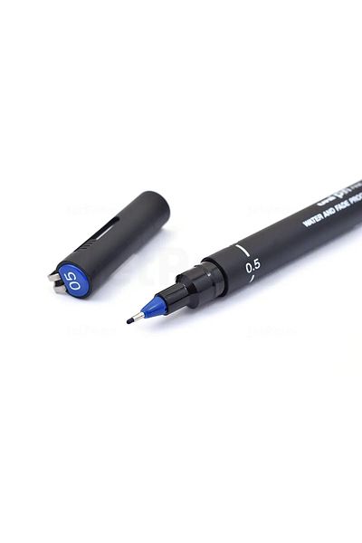 UNİ-BALL Uni-Ball 0.5 mm Blue Technical Drawing Pen (3 Units)