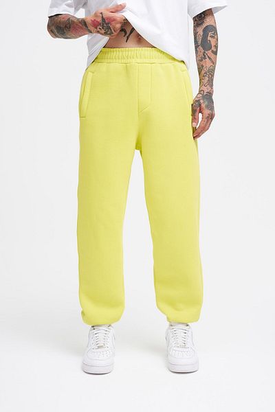 Machinist Men's Basic Jogger Relaxed Neon Yellow Sweatpants
