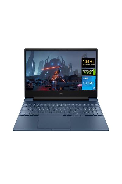 HP كمبيوتر محمول للألعاب Victus 15-FA0092NE Intel Core i5-12450H 16GB RAM 512GB SSD 15.6"FHD Graphics W11Blue