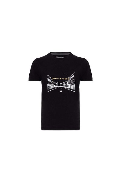 ROUTEFIELD Men's Black T-Shirt