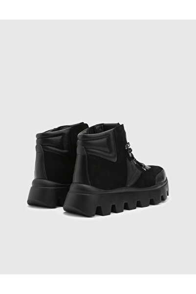 İLVİ Facundo Hakiki Nubuk Deri Erkek Siyah Bot