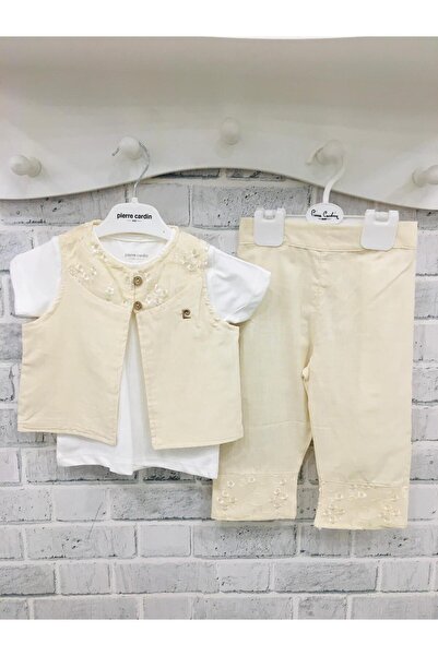 Pierre Cardin Kız Çocuk Pantolan Yelek T-shirt   Yazlık Takım