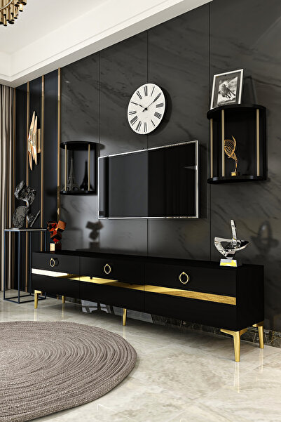 Givayo Mobilya Fiona Tv Ünitesi Siyah