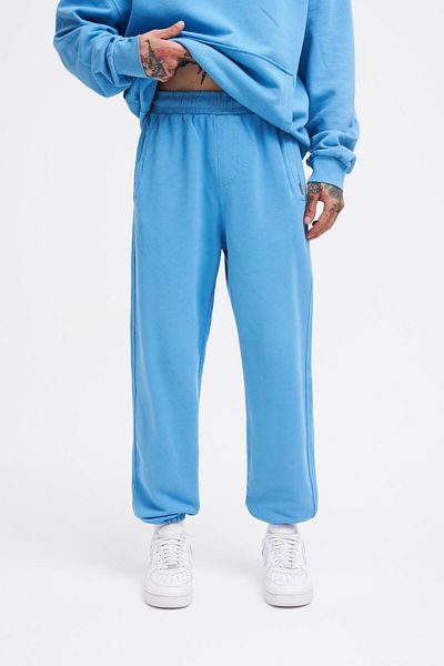 Machinist Ανδρικό πλενόμενο Basic Jogger Blue Sweatpants