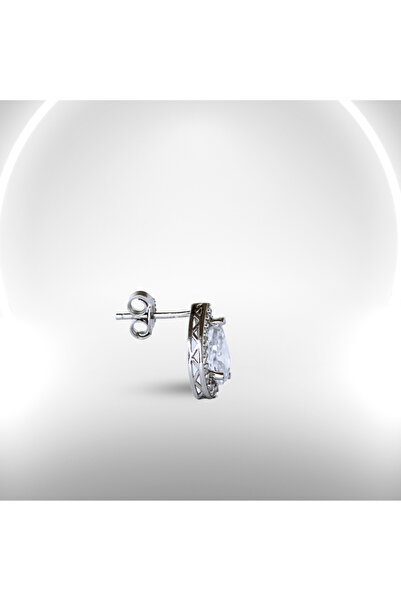 CLODIACS 925 Ayar Damla Tasarım Çivili Küpe