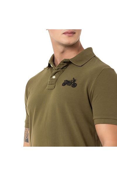 ROUTEFIELD Pads Men's Green Polo T-Shirt Men's Polo T-Shirt Rfpads24