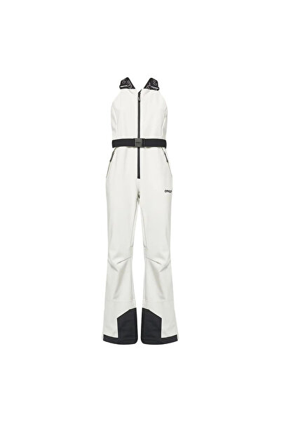 Oakley Дамски ски панталон с презрамки TNP Harper Softshell - Бял/Черен - XS