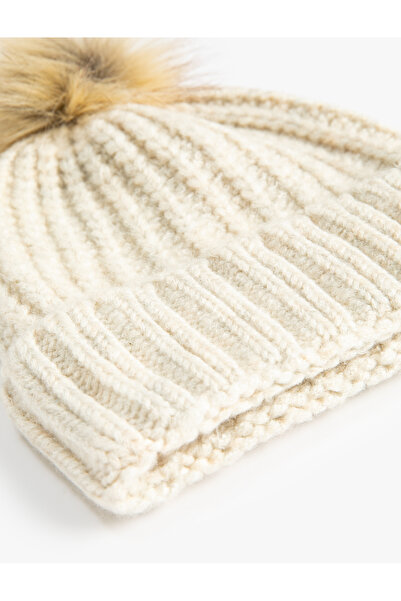 Koton Béžový dámský baret 5Wak50014Aa
