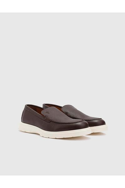 İLVİ Roy Genuine Deer Leather Men's Brown Loafer Shoes