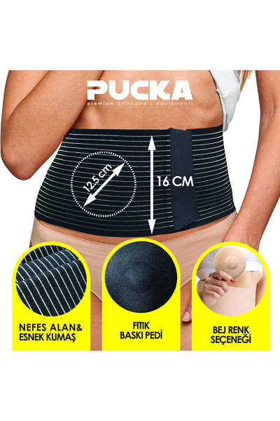 PUCKA Belly Hernia Corset - Premium Support Pad - Breathable Flexible Fabric
