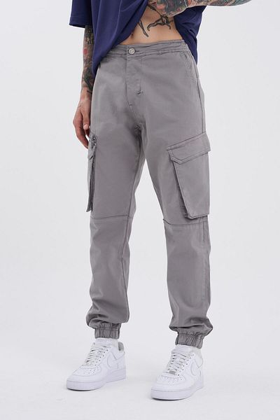 Machinist Grey Jogger Jean - Ανδρική τσέπη Cargo