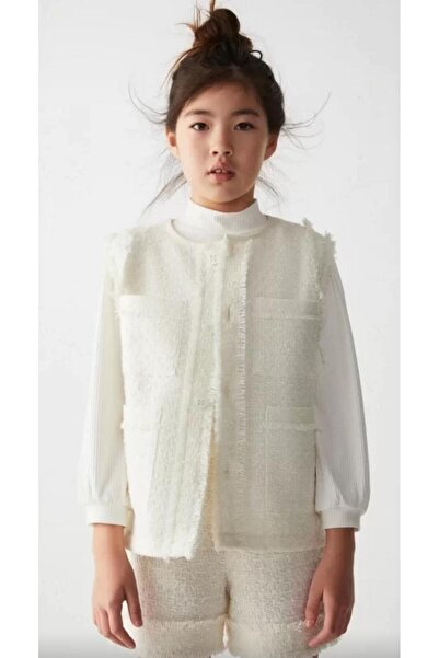 nk kids 8-14 Yaş Kız Çocuk İnci Yelek