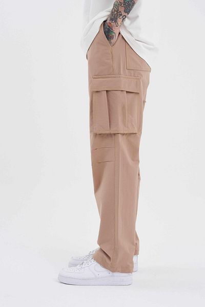 Machinist Ανδρικό παντελόνι Parachute σε μπεζ χρώμα