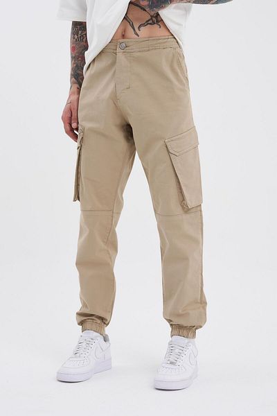 Machinist Beige Jogger Jean - Ανδρική τσέπη Cargo