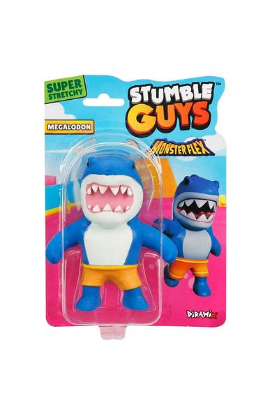 Sunman Megaladon@18Cm - Monster Flex Stumble Guys Toy with Flexible Extending Stretch Figure