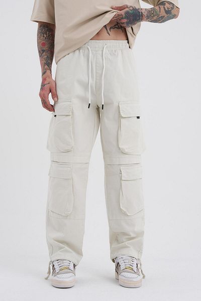 Machinist Ανδρικό φαρδύ πέτρινο τζιν - Cargo Pocket Span