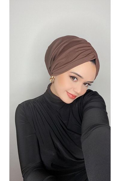 OykumBone Ribbed Fairy Women's Hijab Bonem