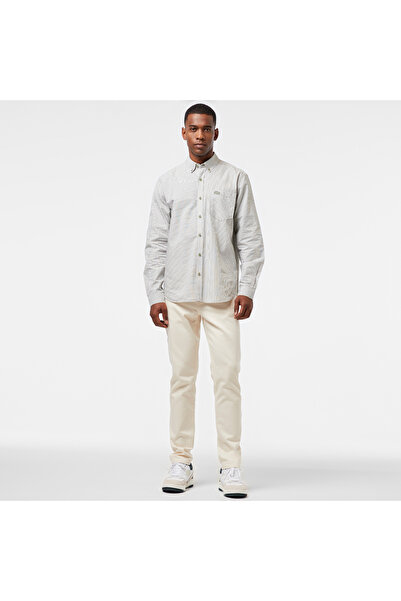 Lacoste Erkek Slim Fit Chino Beyaz Pantolon