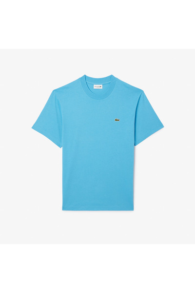 Lacoste Erkek Classic Fit Bisiklet Yaka Mavi T-Shirt