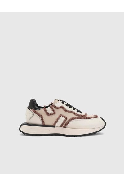 İLVİ Gemke Genuine Floater Leather Women's Beige Sneakers