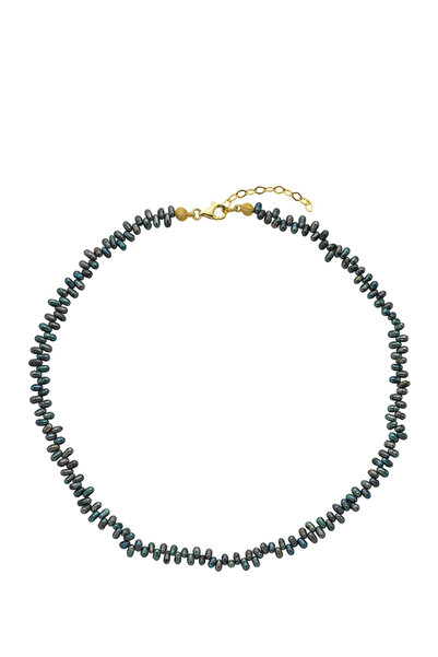 LİNYA JEWELLERY Triton Asimetrik Siyah İnci Kolye