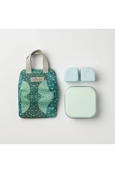 Miniware Set geanta termoizolanta Mealtote cu cutie Grow bento, Miniware Ready Go! Bento, 4 piese