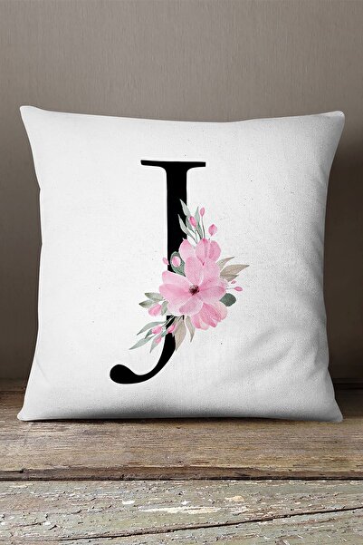 INSENSE HOME Somot Babyface dvostrano ružičasto cvetno slovo Navlaka za jastu...