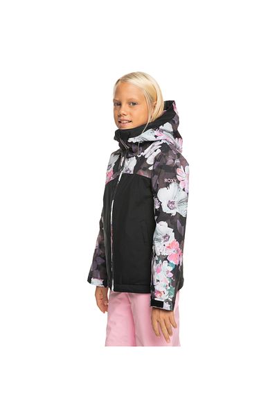 Roxy Girls Snowboard Coat Greywood Girl Black Girls Snowboard Jacket Ergtj03160